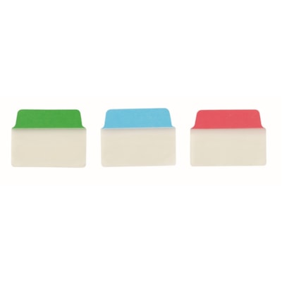 Avery® - Intercalaire 74757 - 48 Onglet(s) - hauteur de l'onglet 1,50 po (38,10 mm) x largeur de l'onglet 2 po (50,80 mm) - Tab Rouge Film, clair Papier, Bleu, Vert - 48 / emballage VERT  BLEU  ROUGE COULEURS PRIM. - EMB. DE 48