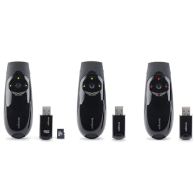 Kensington Presenter Expert Mouse/Presentation Pointer - Laser - Wireless - Radio Frequency - Black - USB WIRELESS W/GREEN LASER 