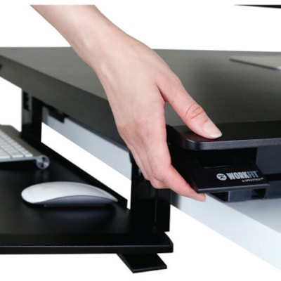 Ergotron WorkFit-TX Standing Desk Converter - Up to 30" Screen Support - 40 lb (18143.69 g) Load Capacity - 20" (508 mm) Height - Desktop - Black ESK CONVERTER  BLACK. 