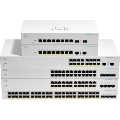 Cisco Business CBS220-48T-4X Ethernet Switch - 48 Ports - Manageable - 2 Layer Supported - Modular - 41.20 W Power Consumption - Optical Fiber, Twisted Pair - Rack-mountable - 3 Year Limited Warranty SFP 