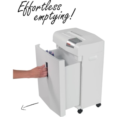 HSM shredstar X14 Cross Cut Shredder - Cross Cut - 14 Per Pass - for shredding Paper, CD, DVD - P-4 - 23.09 L Wastebin Capacity - White TYPE III LVL 4 6.1GAL 6.1 GALLON CAPACITY