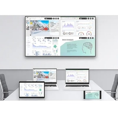 Samsung QM55B-T Digital Signage Display - 55" (1397 mm) LCD - Vertical Alignment (VA) - Touchscreen - 24 Hours/7 Days Operation - 3840 x 2160 - 500 cd/m² - 2160p - HDMI - USB - Serial - Wireless LAN - Bluetooth - Ethernet - Tizen 6.5  