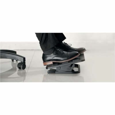 IntekView - Repose-pieds FR200 - 9,65 po (245 mm) à 15,75 po (400 mm) Hauteur réglable - Noir - Acier - 1 / Unité  