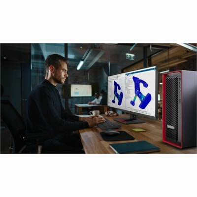 Lenovo - Poste de travail ThinkStation P5 30GA005XCA - 1 Xeon - 64 Go - 2 To SSD - Tour - Intel W790 Morceau - Windows 11 Pro for Workstations 64-bit - 24 Go Graphiques - NVMe, Serial ATA Contrôleur - 0, 1, 5 Niveaux RAID - Français (Canada) Clavier - Gigabit Ethernet - Réseau sans-fil  16G X4 W11PWS 