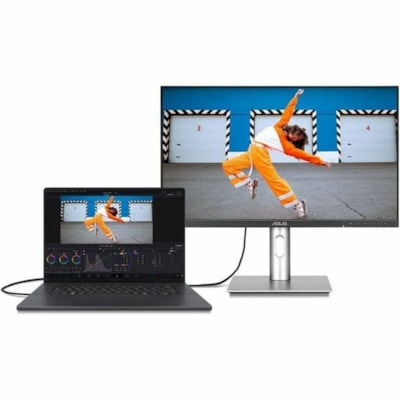 Asus ProArt PA27JCV 27" Class 5K LED Monitor - 16:9 - Black - 27" Viewable - In-plane Switching (IPS) Technology - LED Backlight - 5120 x 2880 - 1073.7 Million Colors (10-bit) - Adaptive Sync - 500 cd/m² - 5 ms - 60 Hz Refresh Rate - Speakers - HDMI - DisplayPort - KVM Switch, USB Hub  