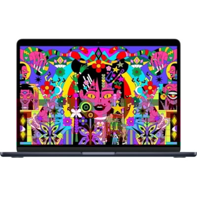 Apple MacBook Air MW1L3LL/A 15.3" Notebook - Apple M4 - 16 GB - 256 GB SSD - English (US) Keyboard - Midnight - Apple M4 Chip - 2880 x 1864 - macOS Sequoia - Apple - True Tone Technology, In-plane Switching (IPS) Technology, Liquid Retina Display - Front Camera/Webcam - 18 Hours Battery Run Time - I LE M4 CHIP WITH 10-CORE CPU AN D 10-CORE GPU  16GB