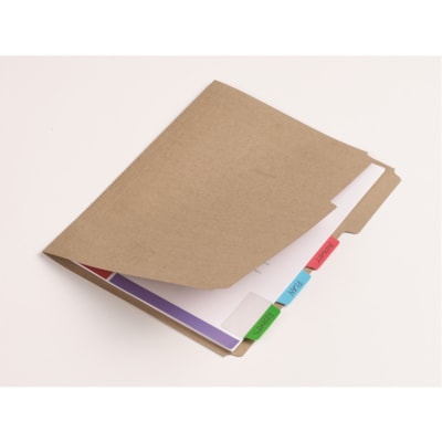 Avery® - Intercalaire 74757 - 48 Onglet(s) - hauteur de l'onglet 1,50 po (38,10 mm) x largeur de l'onglet 2 po (50,80 mm) - Tab Rouge Film, clair Papier, Bleu, Vert - 48 / emballage VERT  BLEU  ROUGE COULEURS PRIM. - EMB. DE 48