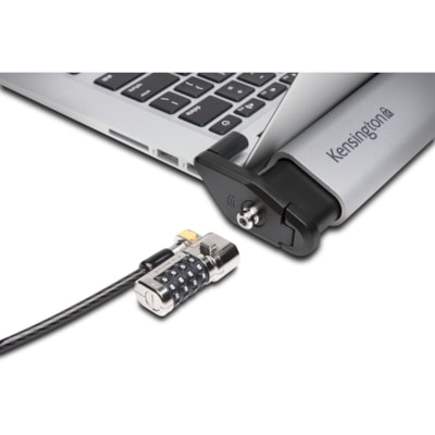 Kensington MicroSaver 2.0 Laptop Locking Station - for Security, Notebook - Brushed Aluminum - 1 Each NON-INVASIVE LOCKING DEVICE LAPTOPS/CHROME BOOKS 11 -15.6