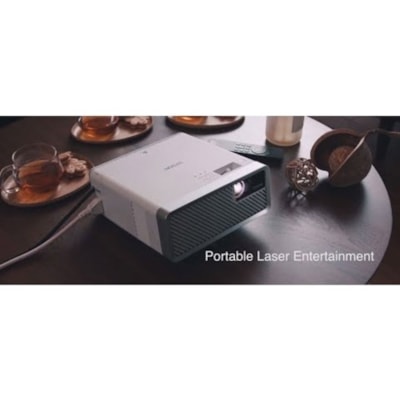 Epson EF-100 LCD Projector - 16:10 - White, Silver - 1280 x 800 - Front, Rear - 12000 Hour Normal Mode - 20000 Hour Economy Mode - HD - 2000 lm - HDMI - USB  PROJ 