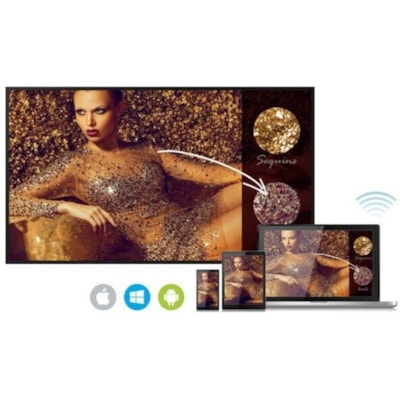 BenQ Ecrans à affichages dynamiques SL4302K - 43 po (1092,20 mm) LCD - 4 Go - 32 Go HDD - 3840 x 2160 - Edge LED - 500 cd/m² - 2160p - HDMI - USB - SérieEthernet - Android 8.0 Oreo  MNTR 