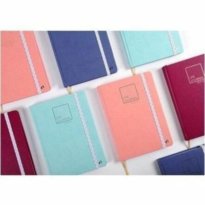Quo Vadis Life Journal - 224 Pages - 90 g/m² Grammage - 8.25" (209.55 mm) Height x 6" (152.40 mm) Width - White Paper - Gray, Blue Cover - Elastic Closure, Index Page, Pocket, Bookmark, Page Marker, Numbered - 1 / Unit 15 X 21 CM GREY BLUE 215 NUMBERED PAGES
