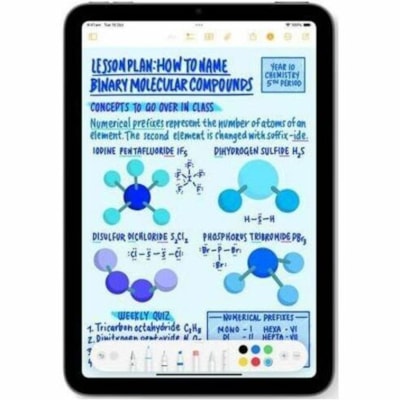 Apple iPad mini (2024) A2993 Tablet - 8.3" - Apple A17 Pro (3 nm) Hexa-core - 8 GB - 128 GB Storage - iPadOS 18 - Space Gray - A17 Pro Dual-core (2 Core) 3.78 GHz + A17 Pro Quad-core (4 Core) - 2266 x 1488 - Liquid Retina Display, True Tone Technology, In-plane Switching (IPS) Technology Display - 1 YSYST 