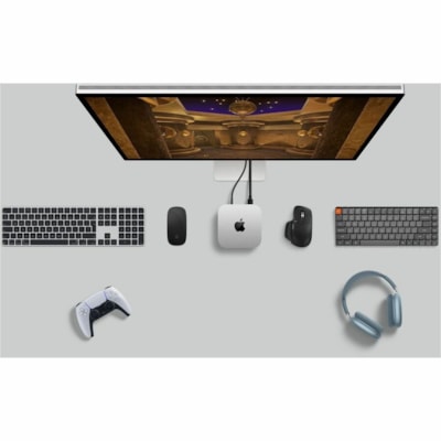 Apple Mac mini MU9E3VC/A Desktop Computer - Apple M4 - 16 GB - 512 GB SSD - Mini PC - Silver - Apple M4 Chip - MacOS Sequoia - Apple Deca-core (10 Core) - IEEE 802.11ax - 155 W  SYST 