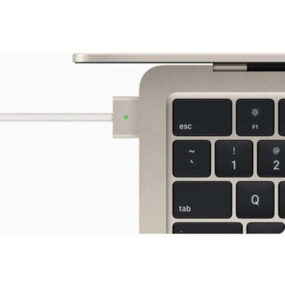 Apple MacBook Air MC6A4C/A 13.6" Notebook - Apple M4 - 24 GB - 512 GB SSD - Canadian French Keyboard - Starlight - Apple M4 Chip - 2560 x 1664 - macOS Sequoia - Apple - True Tone Technology, In-plane Switching (IPS) Technology, Liquid Retina Display - Front Camera/Webcam - 18 Hours Battery Run Time  M4 D APPLE AVEC PROCESSEUR CEN TRAL 10 C URS ET PRO