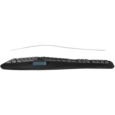 Adesso 2.4GHz Wireless Ergonomic Touchpad Keyboard - Wireless Connectivity - RF - 30 ft (9144 mm) - 2.40 GHz - USB Interface - 105 Key(s) - 20 Hot Key(s) - Previous Track, Next Track, Play/Pause, Volume Up, Volume Down, Mute, Forward, Search, Wake-up, My Computer, Sleep, ... Hot Key(s) - Windows 10, m Media 3D  Ergonomic  Touchpa d Keyboard  with  sp