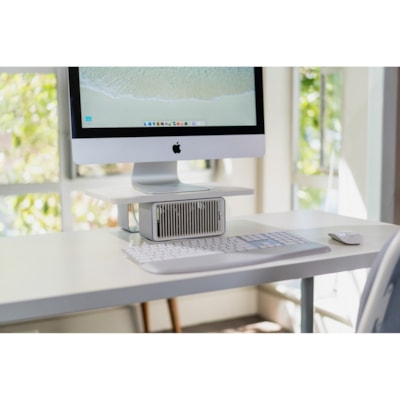 Kensington Wellness Monitor Stand With Fan - Up to 27" Screen Support - 198.42 lb (90000 g) Load Capacity - Steel DUAL-FAN WITH 2-SPEEDS SSUPPORTS MONITORS UP TO 27