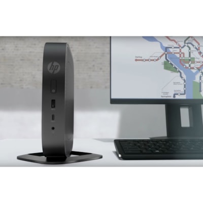 HP t530 Thin Client G-Series GX-215JJ Dual-core (2 Core) 1.50 GHz - 8 GB RAM DDR4 SDRAM - 128 GB Flash Radeon R2E Graphics - Gigabit Ethernet - DisplayPort - Network (RJ-45) - 6 Total USB Port(s) - 2 USB 2.0 Port(s) - 1 USB 3.1 Port(s) - USB Type-C - English Keyboard - 45 W  