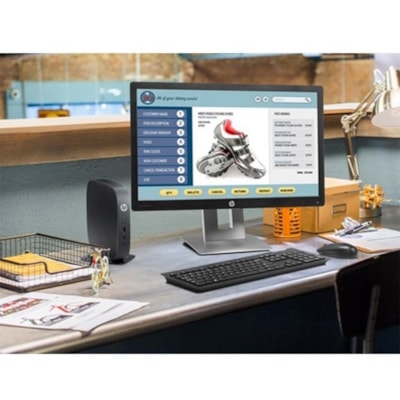 HP t540 Thin Client Ryzen R1305G Dual-core (2 Core) 1.50 GHz - Intel Chip - 8 GB RAM DDR4 SDRAM - 64 GB Flash Radeon Vega 3 Graphics - Gigabit Ethernet - Windows 10 IoT Enterprise - IEEE 802.11ax - DisplayPort - Network (RJ-45) - 6 Total USB Port(s) - 2 USB 2.0 Port(s) - USB Type-C - 45 W  