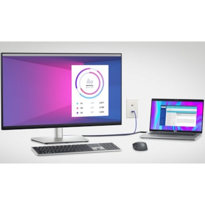 Dell P2423DE 24" Class QHD LCD Monitor - 16:9 - Black, Silver - 23.8" Viewable - In-plane Switching (IPS) Black Technology - WLED Backlight - 2560 x 1440 - 300 cd/m² - 5 ms - 75 Hz Refresh Rate - HDMI  MNTR 