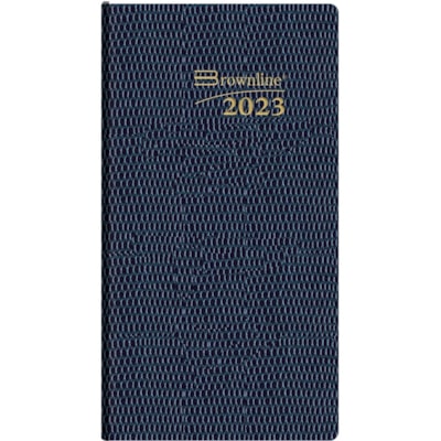 Brownline Brownline Monthly Pocket Planner - Weekly - January 2023 to December 2023 - 9:00 AM to 5:00 PM - Hourly - 1 Week Double Page Layout - 3 1/10" (78.74 mm) x 6" (152.40 mm) Sheet Size - Assorted - Pocket, Flexible, Tear-off, Phone Directory, Address Directory, Notepad, Reference Calendar - 1   