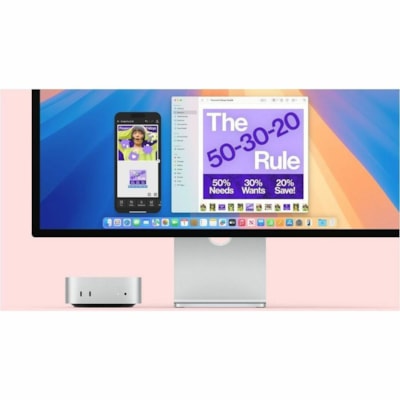 Apple Mac mini MU9E3VC/A Desktop Computer - Apple M4 - 16 GB - 512 GB SSD - Mini PC - Silver - Apple M4 Chip - MacOS Sequoia - Apple Deca-core (10 Core) - IEEE 802.11ax - 155 W  SYST 