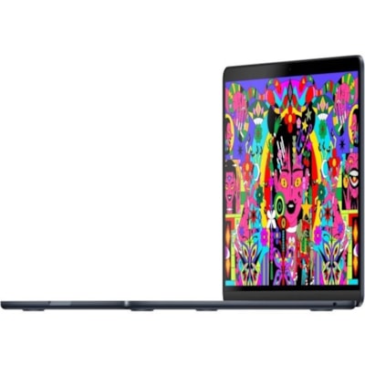 Apple MacBook Air MW1L3LL/A 15.3" Notebook - Apple M4 - 16 GB - 256 GB SSD - English (US) Keyboard - Midnight - Apple M4 Chip - 2880 x 1864 - macOS Sequoia - Apple - True Tone Technology, In-plane Switching (IPS) Technology, Liquid Retina Display - Front Camera/Webcam - 18 Hours Battery Run Time - I LE M4 CHIP WITH 10-CORE CPU AN D 10-CORE GPU  16GB