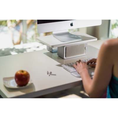 Kensington Wellness Monitor Stand With Fan - Up to 27" Screen Support - 198.42 lb (90000 g) Load Capacity - Steel DUAL-FAN WITH 2-SPEEDS SSUPPORTS MONITORS UP TO 27