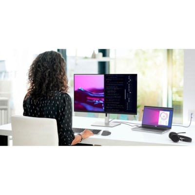 Dell P2423DE 24" Class QHD LCD Monitor - 16:9 - Black, Silver - 23.8" Viewable - In-plane Switching (IPS) Black Technology - WLED Backlight - 2560 x 1440 - 300 cd/m² - 5 ms - 75 Hz Refresh Rate - HDMI  MNTR 