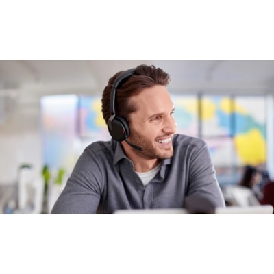 Jabra Evolve2 65 Flex Headset - Stereo - Wireless - Bluetooth - 98.4 ft (30 m) - 20 Hz to 20 kHz - On-ear - Binaural - Supra-aural - MEMS Technology, Noise Cancelling Microphone - Noise Canceling  