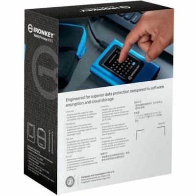 IronKey Vault Privacy 80 7.50 TB Portable Solid State Drive - External  - USB 3.2 (Gen 1) Type C - 256-bit AES-XTS Encryption Standard  