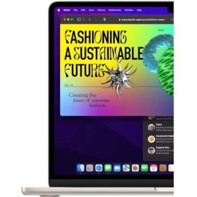 Apple MacBook Air MC6A4C/A 13.6" Notebook - Apple M4 - 24 GB - 512 GB SSD - Canadian French Keyboard - Starlight - Apple M4 Chip - 2560 x 1664 - macOS Sequoia - Apple - True Tone Technology, In-plane Switching (IPS) Technology, Liquid Retina Display - Front Camera/Webcam - 18 Hours Battery Run Time  M4 D APPLE AVEC PROCESSEUR CEN TRAL 10 C URS ET PRO