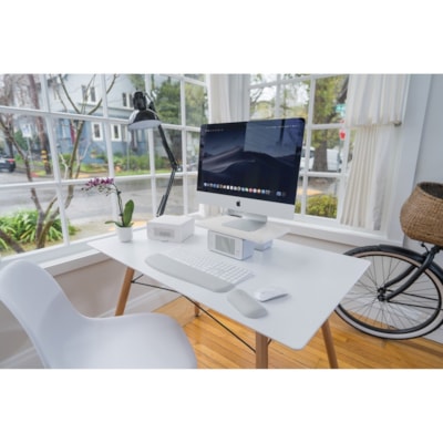 Kensington Wellness Monitor Stand With Fan - Up to 27" Screen Support - 198.42 lb (90000 g) Load Capacity - Steel DUAL-FAN WITH 2-SPEEDS SSUPPORTS MONITORS UP TO 27