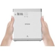 Epson EF-100 LCD Projector - 16:10 - White, Silver - 1280 x 800 - Front, Rear - 12000 Hour Normal Mode - 20000 Hour Economy Mode - HD - 2000 lm - HDMI - USB  PROJ 