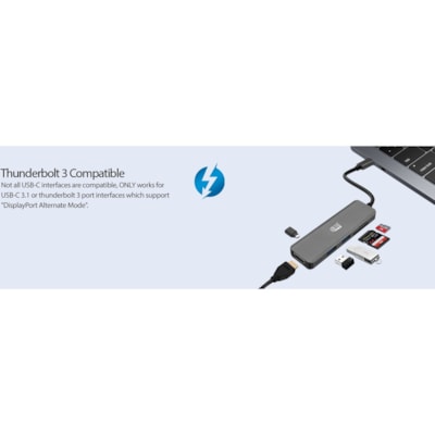 Adesso 3-IN-1 USB-C Multi-Port Docking Station (TAA Compliant) - for Notebook, Monitor, Projector, Smartphone, Tablet, TV - Charging Capability - USB Type C - 4K @30Hz - 3840 x 2160 - 2 x USB Ports - 1 x USB 3.0 - 1 x USB Type-A Ports - USB Type-A - 1 x USB Type-C Ports - USB Type-C - HDMI - Wired - Docking Station with 1xTypeC p ort  1x USB 3.0-A+PD