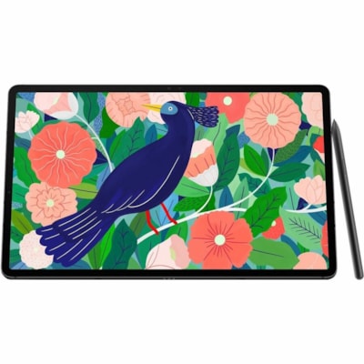 Samsung Galaxy Tab S7+ SM-T970 Tablet - 12.4" WQXGA+ - Qualcomm Snapdragon 865 5G+ Octa-core - 6 GB - 256 GB Storage - Android 10 - Mystic Black - Cortex A77 Single-core (1 Core) 3.09 GHz + Cortex A77 Triple-core (3 Core) 2.42 GHz + Cortex A55 Quad-core (4 Core) 1.80 GHz - Upto 1 TB Memory Card Supp  