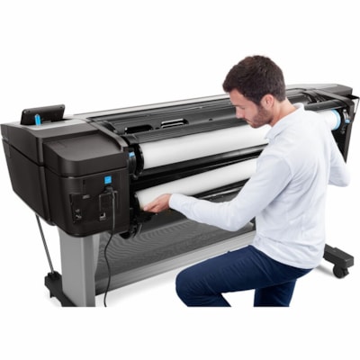 HP Designjet T1700dr Inkjet Large Format Printer - 44.02" (1118 mm) Print Width - Color - 6 Color(s) - 26 Second Color Speed - 2400 x 1200 dpi - USB - Ethernet - Roll Paper, Cut Sheet, Bond Paper, Coated Paper, Heavyweight Paper, Super Heavyweight Plus Matte, Technical Paper, Translucent Bond, Clear  PLOT 