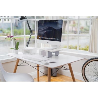 Kensington Wellness Monitor Stand With Fan - Up to 27" Screen Support - 198.42 lb (90000 g) Load Capacity - Steel DUAL-FAN WITH 2-SPEEDS SSUPPORTS MONITORS UP TO 27