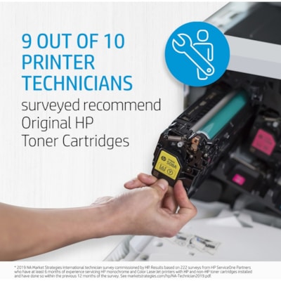 HP - Cartouche toner 212A D'origine Standard Rendement Laser - Jaune - 1 chaque - Laser - Rendement Standard - 1 Unité STANDARD YIELD 4500 PG YIELD