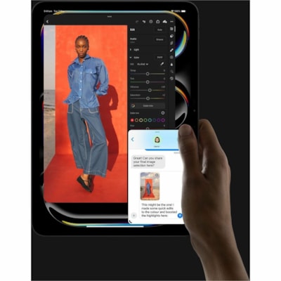 Apple iPad Pro (5th Generation) A2836 Tablet - 11" - Apple M4 - 16 GB - 2 TB Storage - Space Black - M4 Deca-core (10 Core) 4.40 GHz - 2420 x 1668 - True Tone Technology, Ultra Retina XDR Display Display - 12 Megapixel Front Camera - 10 Hours Maximum Battery Run Time  SYST 