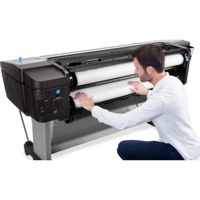 HP Designjet T1700 PostScript Imprimante grand format à jet d'encre - 44 po (1117,60 mm) Largeur d'impression - Couleur - 6 Couleur(s) - 26 Seconde Vitesse de couleur - 2400 x 1200 dpi - USB - Ethernet - Papier en rouleau, Massicot, Papier bond, Papier couché, Papier à grammage lour  PLOT 