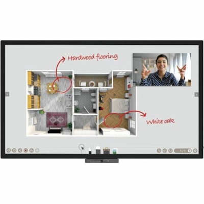 BenQ 65" Interactive Display for Business - DuoBoard CP6501K - LCD - ARM Cortex A73 + A53 - 4 GB SDRAM - Capacitive - Touchscreen - 16:9 Aspect Ratio - 3840 x 2160 - 320 cd/m² - 5,000:1, 30,000:1 Contrast Ratio - 2160p - USB - HDMI - VGA - Android 8.0 Oreo  MNTR 