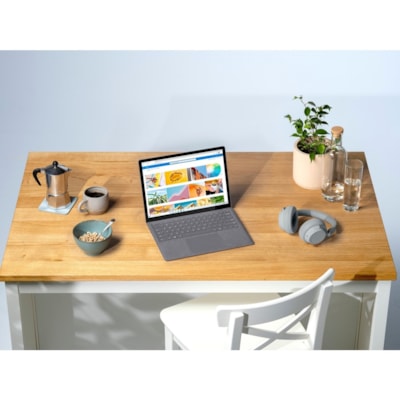 Microsoft Surface Laptop 4 13.5" Touchscreen Notebook - AMD Ryzen 5 - 8 GB - 128 GB SSD - Platinum - AMD Chip - 2256 x 1504 - Windows 11 - AMD Radeon Graphics - PixelSense - Front Camera/Webcam - 19 Hours Battery Run Time - IEEE 802.11ax Wireless LAN Standard  SYST 
