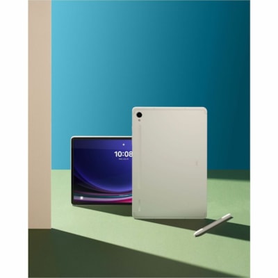 Samsung Galaxy Tab S9 SM-X710 Tablet - 11" WQXGA - Qualcomm SM8550-AC Snapdragon 8 Gen 2 (4 nm) Octa-core - 12 GB - 256 GB Storage - Beige - 3.36 GHz + 2.80 GHz + 2 GHz - Upto 1 TB Memory Card Supported Capacity - microSDXC, microSD Supported - 2560 x 1600 - 12 Megapixel Front Camera - 149 Hours Max  SYST 