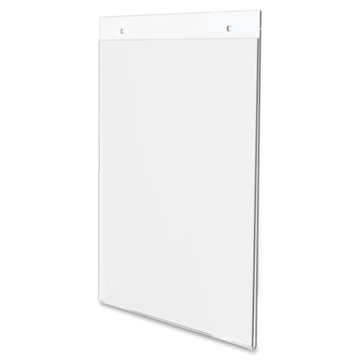 Deflecto Classic Image Wall Mount Sign Holder - 8.50" (215.90 mm) Width x 11" (279.40 mm) Height - Wall Mountable - Plastic - Clear - 1 Each 8 1/2 X 11 PREDRILLED HOLES FOR MOUNTING