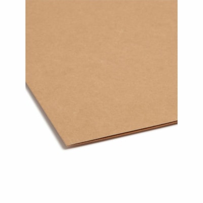 Smead 2/5 Onglet coupé format lettre Recyclé Chemise avec fixateur - 8 1/2 po (215,90 mm) x 11 po (279,40 mm) - 3/4 po (19,05 mm) Extension - 2 x 2K Attache(s) - 2 po (50,80 mm) pour Dossier - Haut Position supérieure - Droite du centre Position d'onglet - Kraft - 10% Recycl&eac REINFORCED 2/5-CUT TAB LETTER SIZE/KRAFT