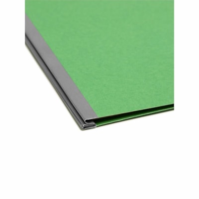 Smead - SafeSHIELD 2/5 Onglet coupé format légal Recyclé Chemise de classification - 8 1/2 po (215,90 mm) x 14 po (355,60 mm) - 2 po (50,80 mm) Extension - 2 x 2S Attache(s) - 2 po (50,80 mm) pour Dossier - Haut Position supérieure - Droite du centre Position d'onglet - 2 SAFESHIELD FASTENERS  GREEN 2 DIVIDERS/2" EXPANSION