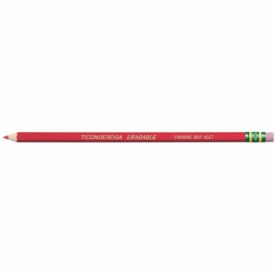 Ticonderoga - Crayon effaçable Ticonderoga - Lead Rouge - HB - 12 / boîte 12/BOX 