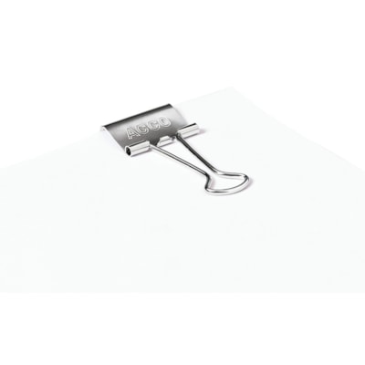 ACCO Smooth Finish Presentation Clips - 110 Sheet Capacity - Long Lasting, Non-slip Grip, Durable - Metal, Tempered Steel - 30 / Pack 12 MINI 12 SMALL 6 MEDIUM SILVER FINISH REUSABLE TUB