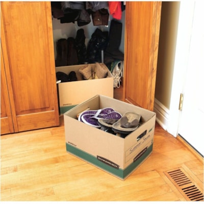 Bankers Box Recycled STOR/FILE File Storage Box - Internal Dimensions: 12" (304.80 mm) Width x 15" (381 mm) Depth x 10" (254 mm) Height - External Dimensions: 12.5" (317.50 mm) Width x 16.3" (412.75 mm) Depth x 10.3" (260.35 mm) Height - Media Size Supported: Letter, Legal - Lift-off Closure - Mediu LETTER AND LEGAL STORAGE 100% RECYCLED