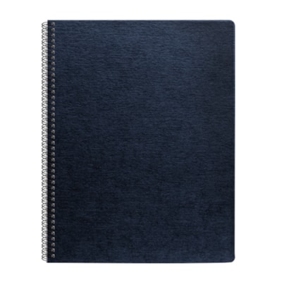 Fellowes Expressions Oversize Linen Presentation Covers - 11.3" (285.8 mm) Height x 8.8" (222.3 mm) Width x 0.1" (1.5 mm) Depth - For Letter 8 1/2" (215.90 mm) x 11" (279.40 mm) Sheet - Navy - Linen - 200 / Pack OVERSIZED LETTER NAVY; 200 PACK